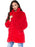 Winter Daily Regular Stand Long Faux Fur Coats - Red / S - womens furs & leathers