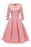Women Fall Evening Party Work Satin Lace Dress - Pink Dress / S - lace dresses