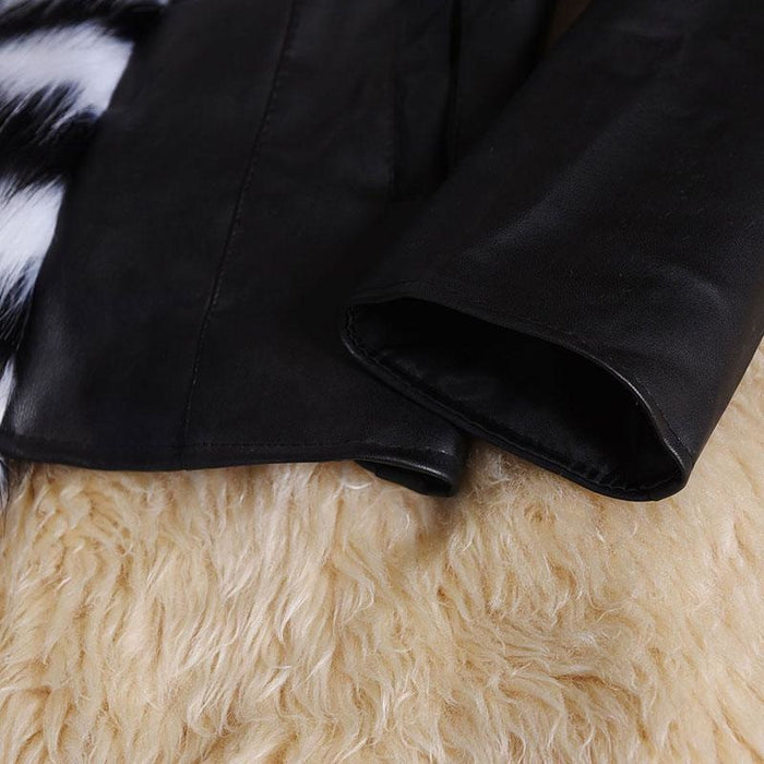 Womens Basic Winter Short Fur Coat - womens furs & leathers
