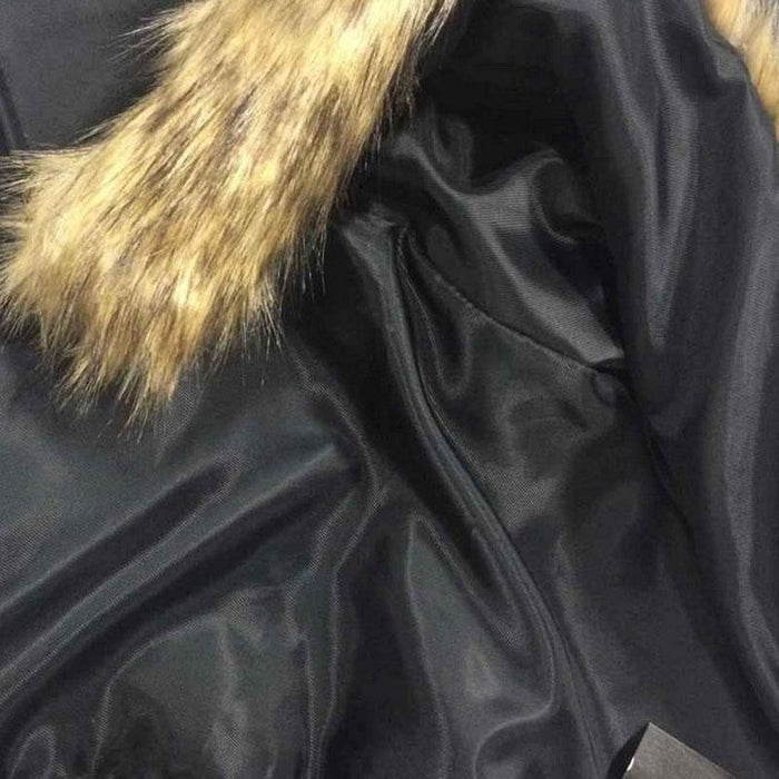 Womens Basic Winter Short Fur Coat - womens furs & leathers