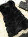 Women's Coats Pink Sleeveless Faux Fur Coat Layered Winter Coat