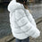 Womens Daily Winter Hooded Faux Fur Coat - S / White - womens furs & leathers