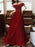 Women's Evening Dress A-Line Bateau Neck Matte Satin Floor-Length Beaded Formal Dinner Dresses