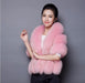 Womens Going out Winter Short Fur Coat - Free Size / Pink - womens furs & leathers