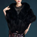 Womens Going out Winter Short Fur Coat - Free Size / Black - womens furs & leathers