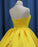 Yellow Ball Gown High Neck Prom with Beading Long Halter Quinceanera Dress - Prom Dresses