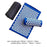 Yoga Mats Relieve Back Pain Spike Mat Head Neck Foot Anti-stress Needle Massager - blue with bag